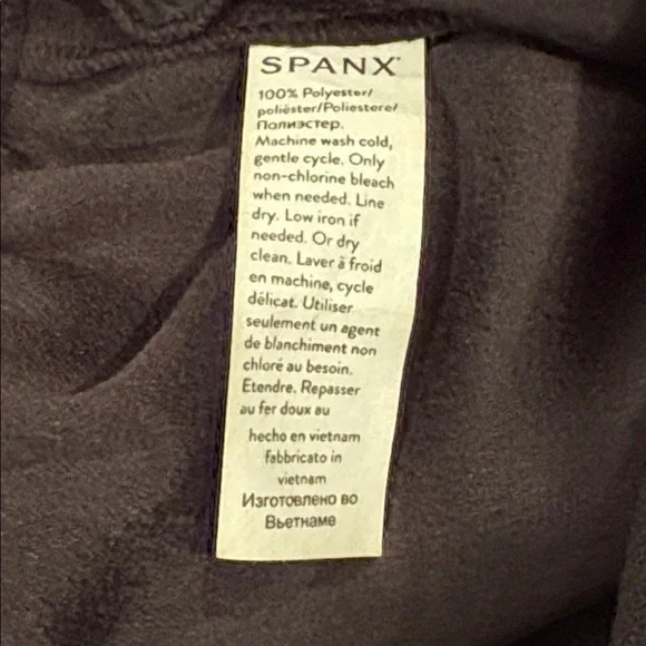 NWT SPANX crepe pants, high rise, pull on, wide leg, pleats, 20542T, XLTall - Picture 6 of 11